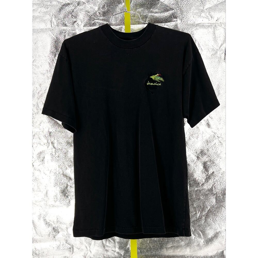 Vintage Jamaica Tshirt Embroidered Hummingbird 90s 1990s Single Stitch